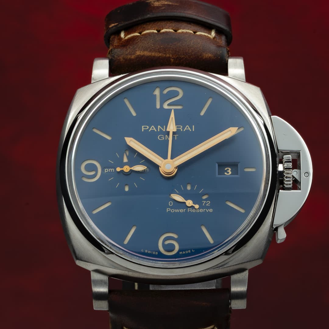 Panerai Luminor Due GMT PAM00964 45mm Blue Dial 2020 Complete Set
