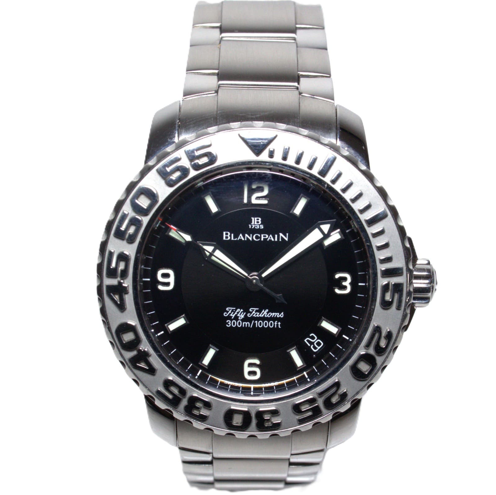 Blancpain Fifty Fathoms 2200-1130-71 Automatic Steel 40mm 300m Watch Rare Diver