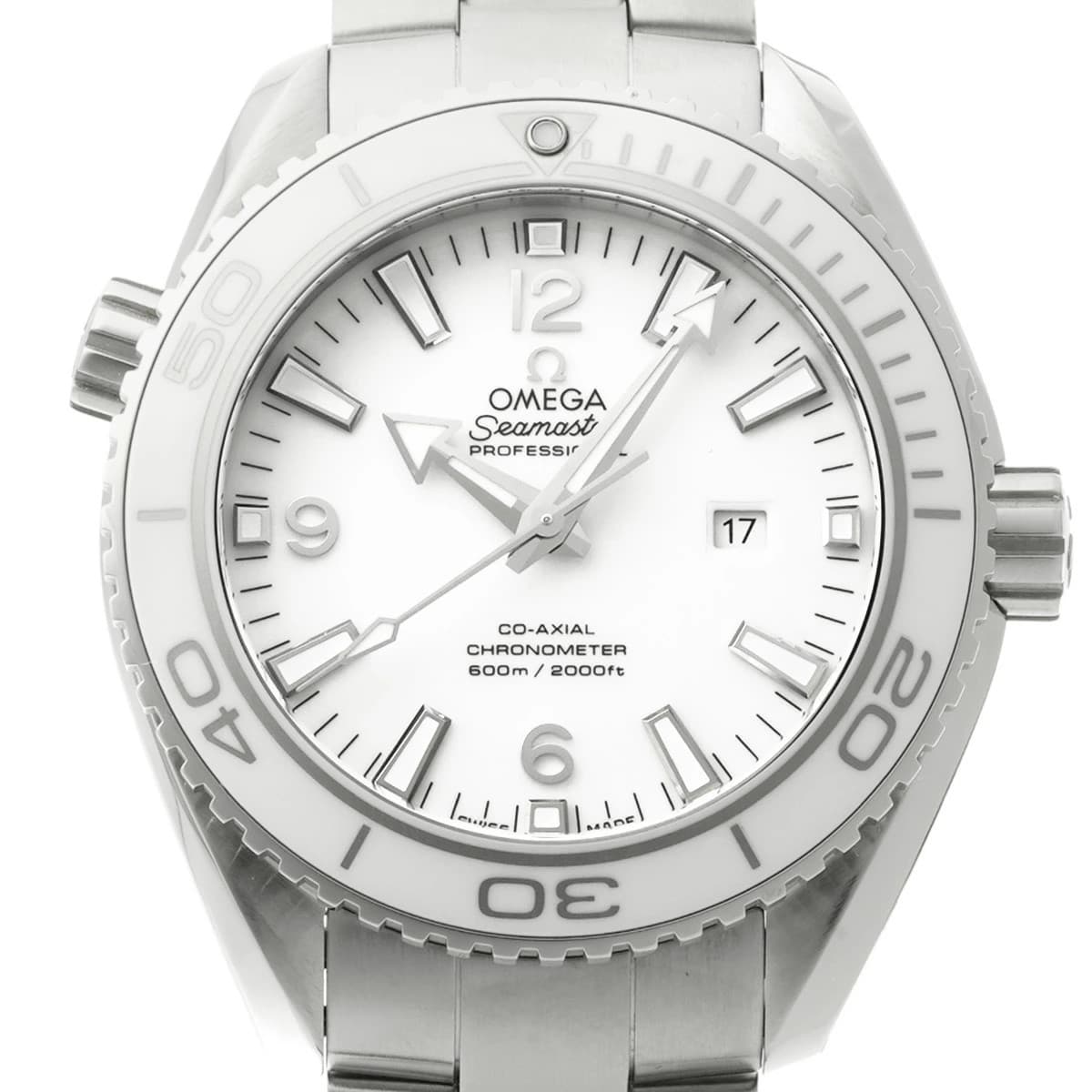 OMEGA WATCH SEAMASTER PLANET OCEAN 600 CO-AXIAL 232.30.38.20.04.001 WHITE MEN'S