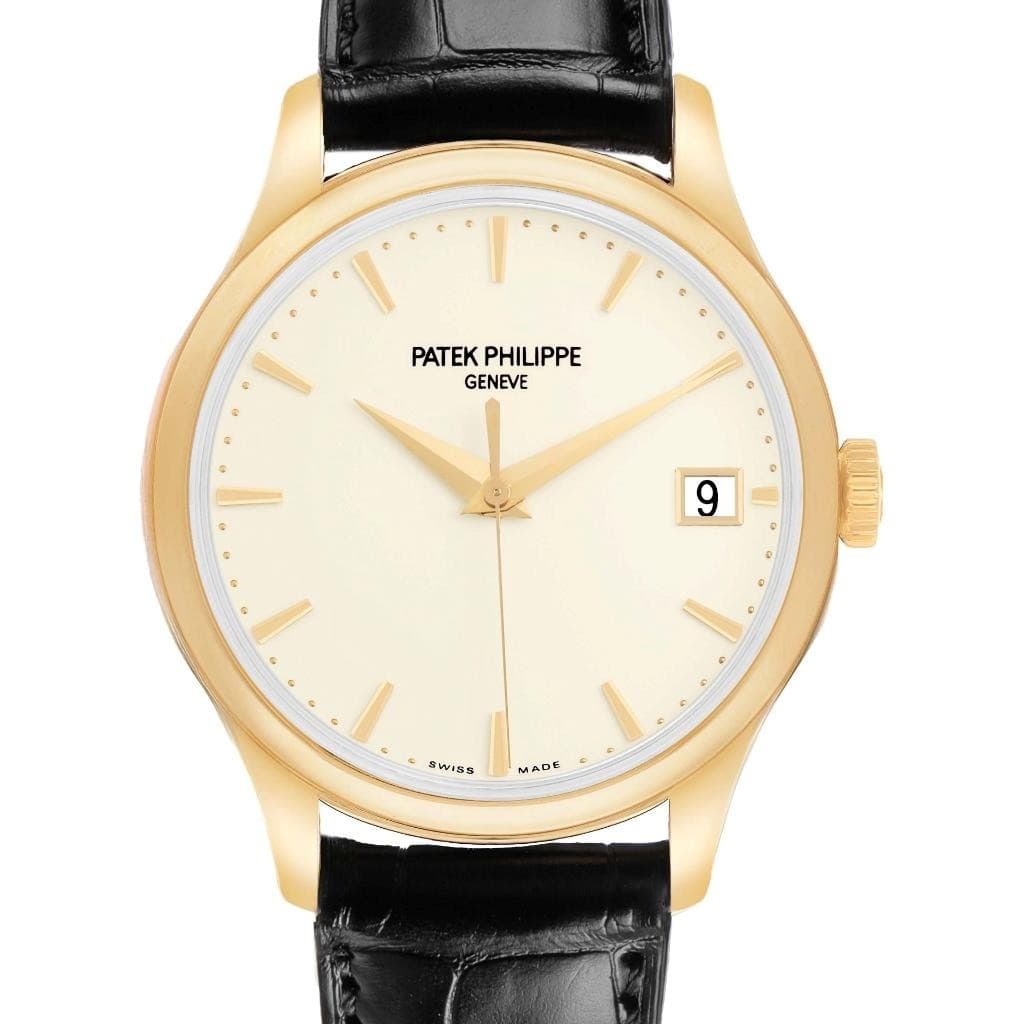 Patek Philippe Calatrava Hunter Case Yellow Gold Mens Watch 5227J 5227