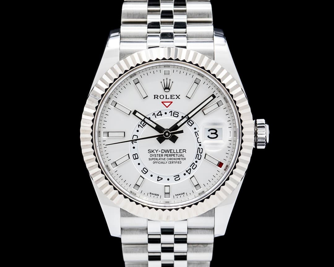 Rolex 326934 Sky Dweller SS Silver Dial
