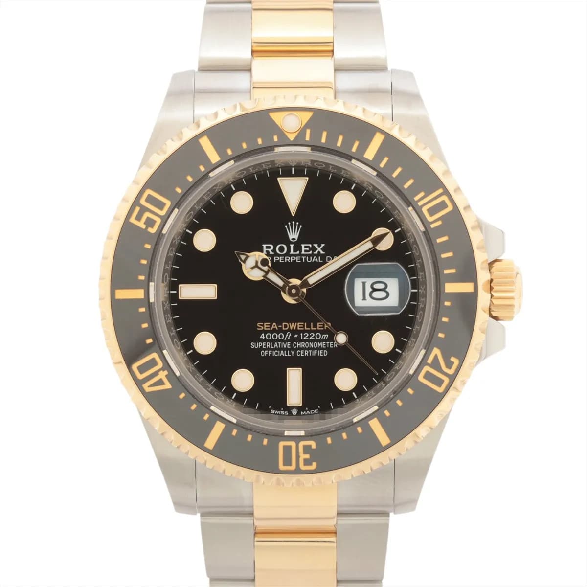 Rolex Sea-Dweller 126603 SS×YG SS×YG AT black dial