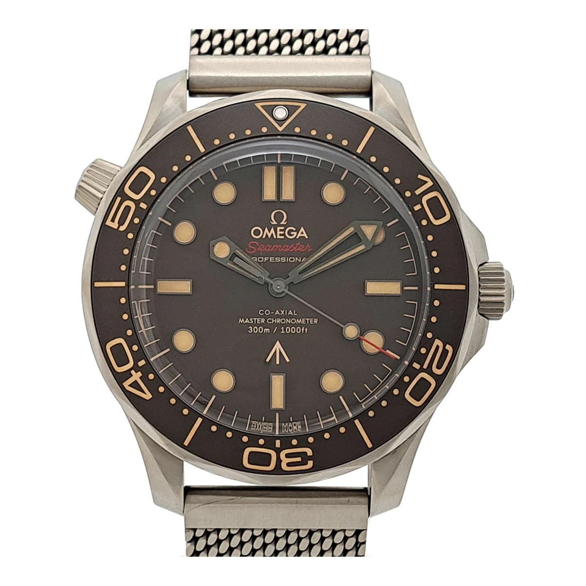 Omega Seamaster Diver 300 Co-Axial 007 210.90.42.20.01.001 Titanium 42mm #TSW696