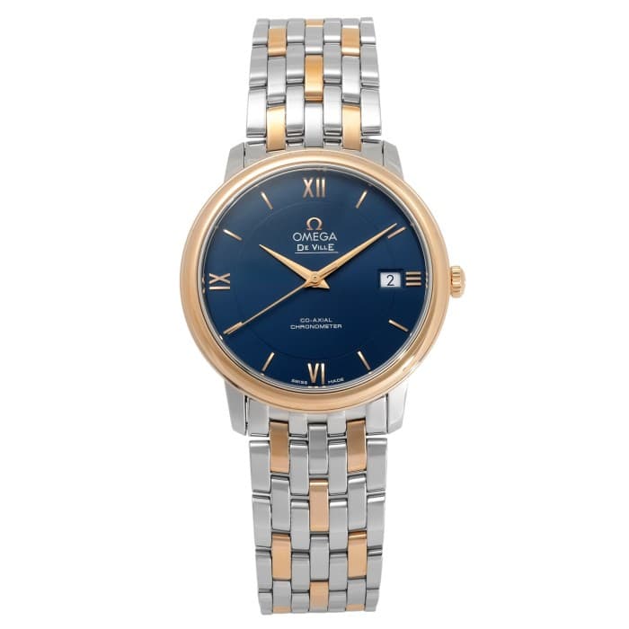Omega De Ville 424.20.37.20.03.002 Stainless Steel Red Gold 36.8mm #YKW816