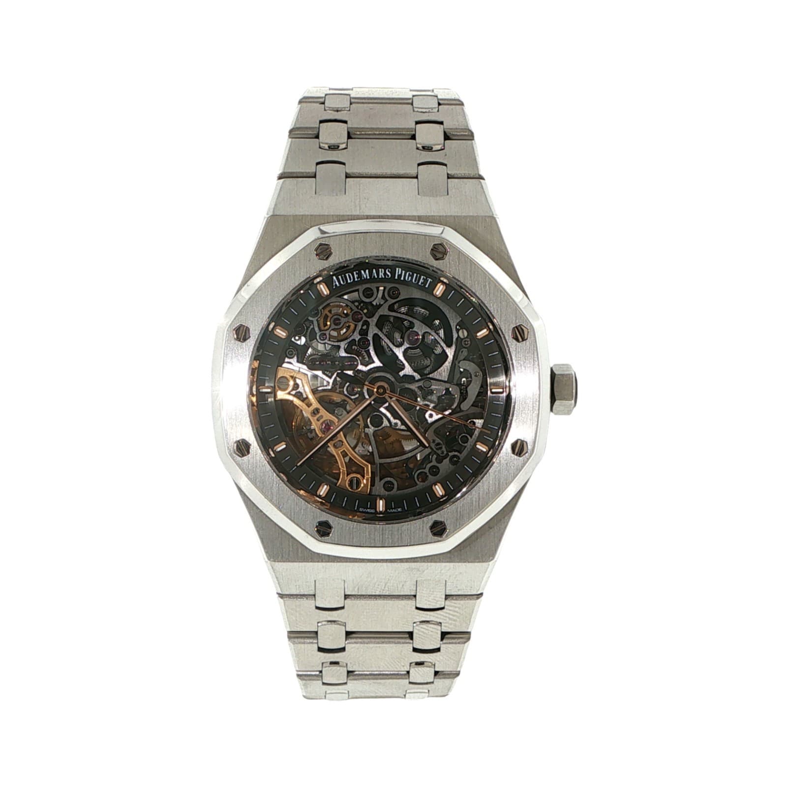 2019 Audemars Piguet ROYAL OAK Black SKELETON Dial Ref 15407ST.OO.1220ST.01 AP