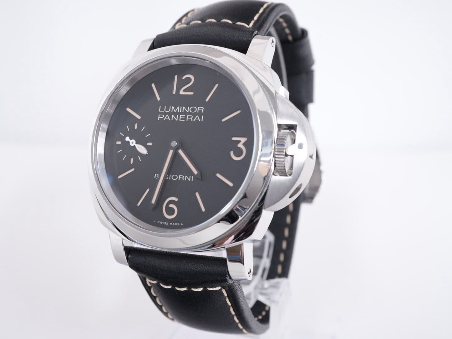 PANERAI Luminor Marina 8 Days OP7347 PAM00915 Mens Watch Excellent A7519