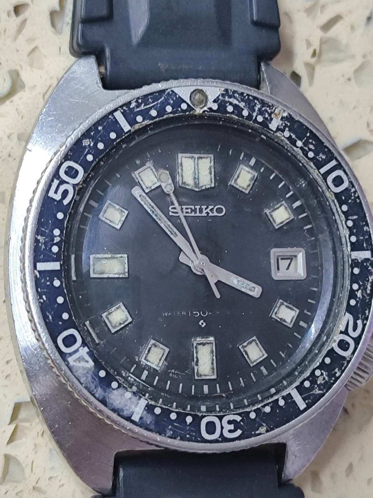 Vintage 1971 Seiko Diver 6105-8009 150m Diver 150m Automatic (WORKING)
