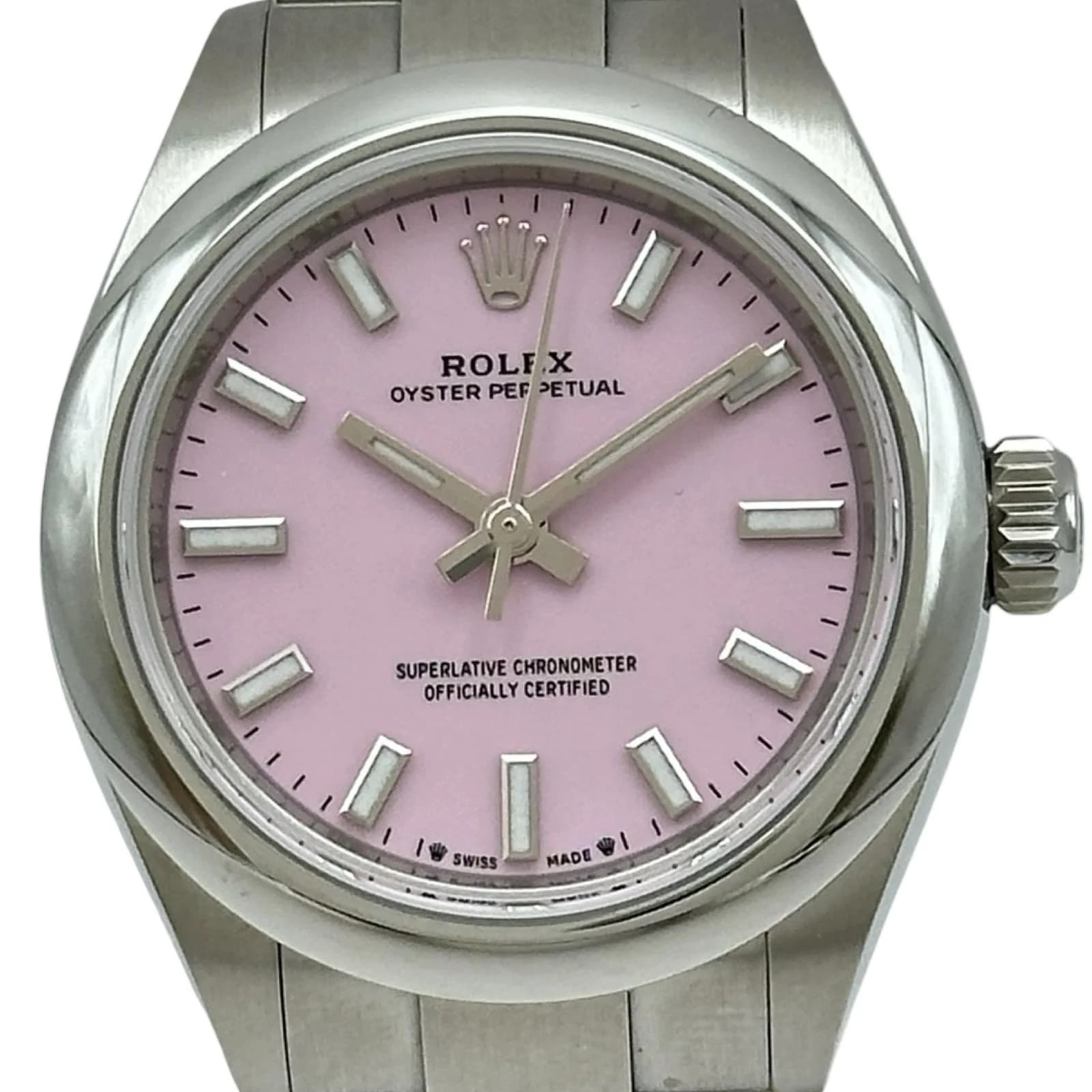 Rolex Oyster Perpetual 28 276200 Candy Pink Stainless Steel Automatic Used