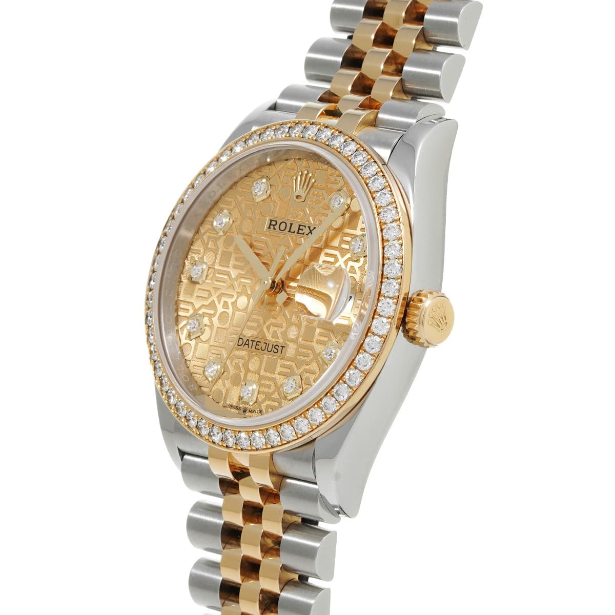 ROLEX Datejust 126283RBR Champagne computer/diamond WATCH 707189