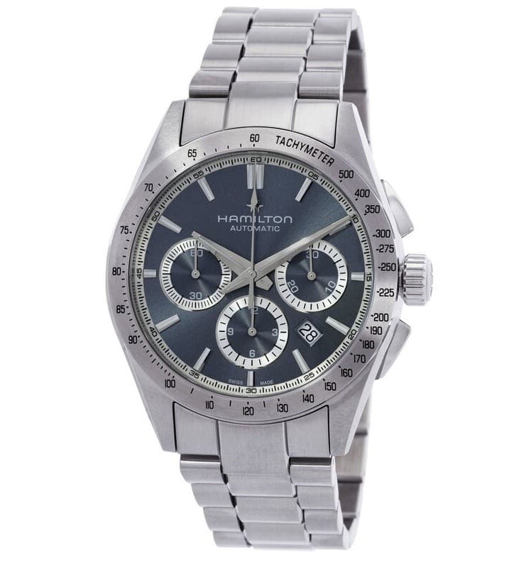 New  Men's Auto HAMILTON JAZZMASTER PERFORMER Cronograph w.r 100m VALJOUX 7753