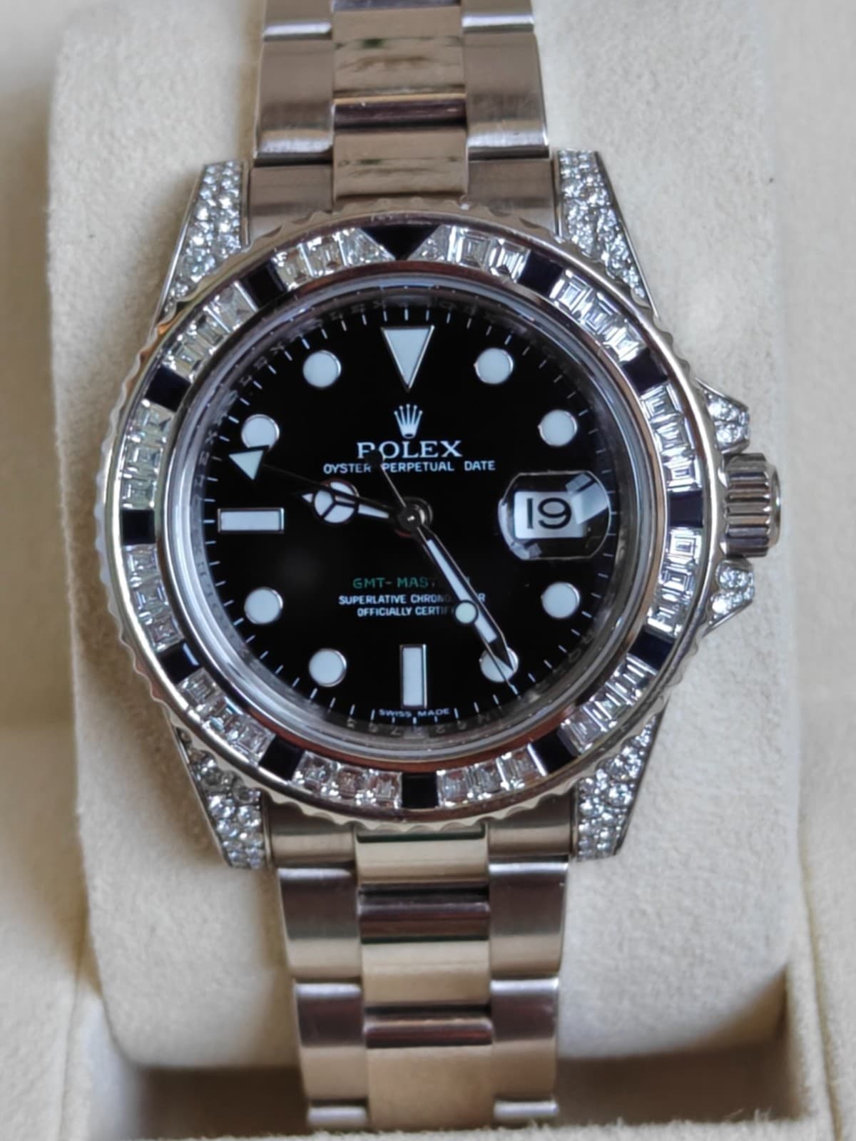 Rolex GMT-Master II 40mm White Gold 116759SANR Box & Serial Check Confirmation