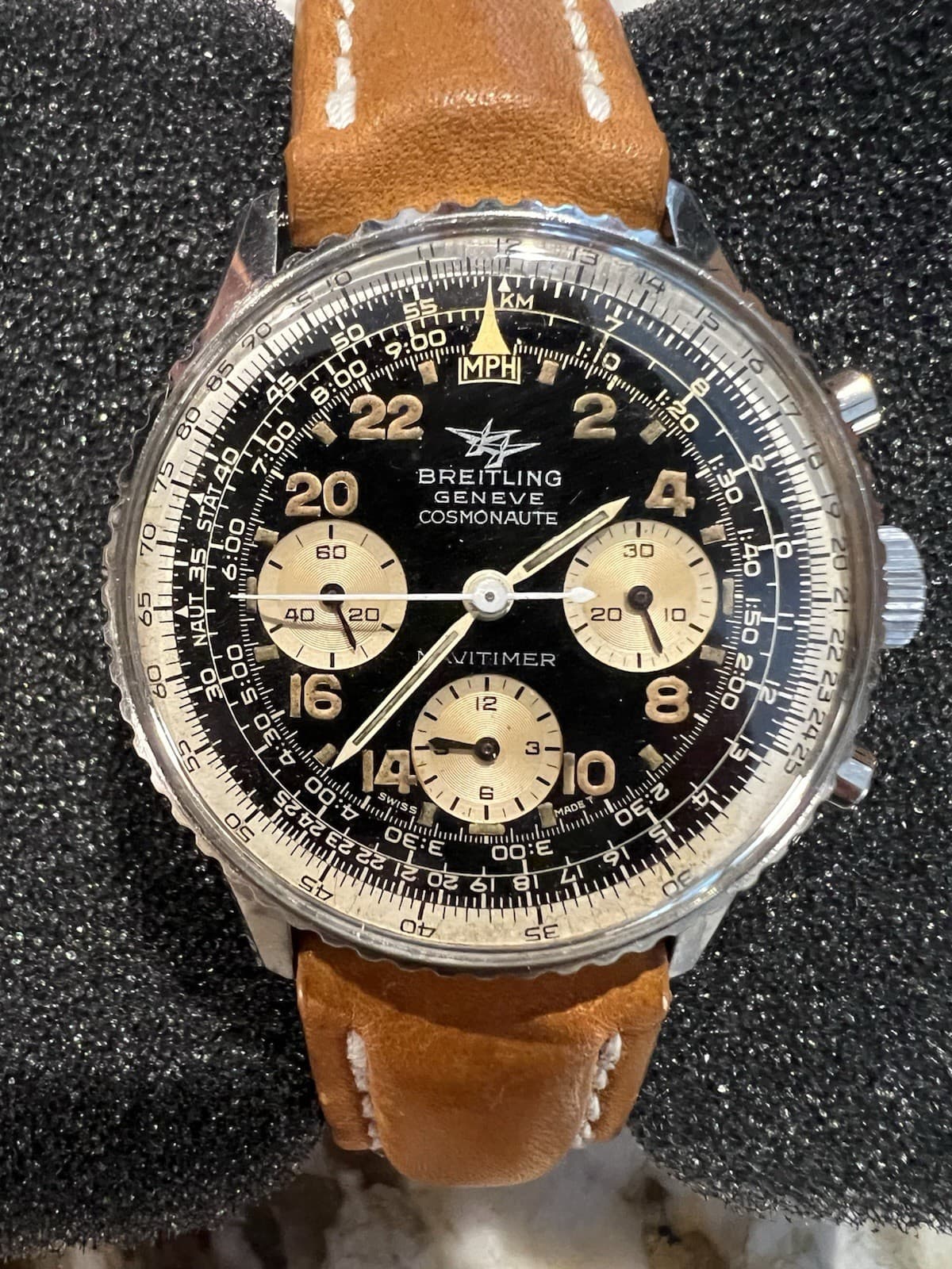 Breitling Navitimer Cosmonaute Ref. 809, Twin Jet, Fresh Complete Service