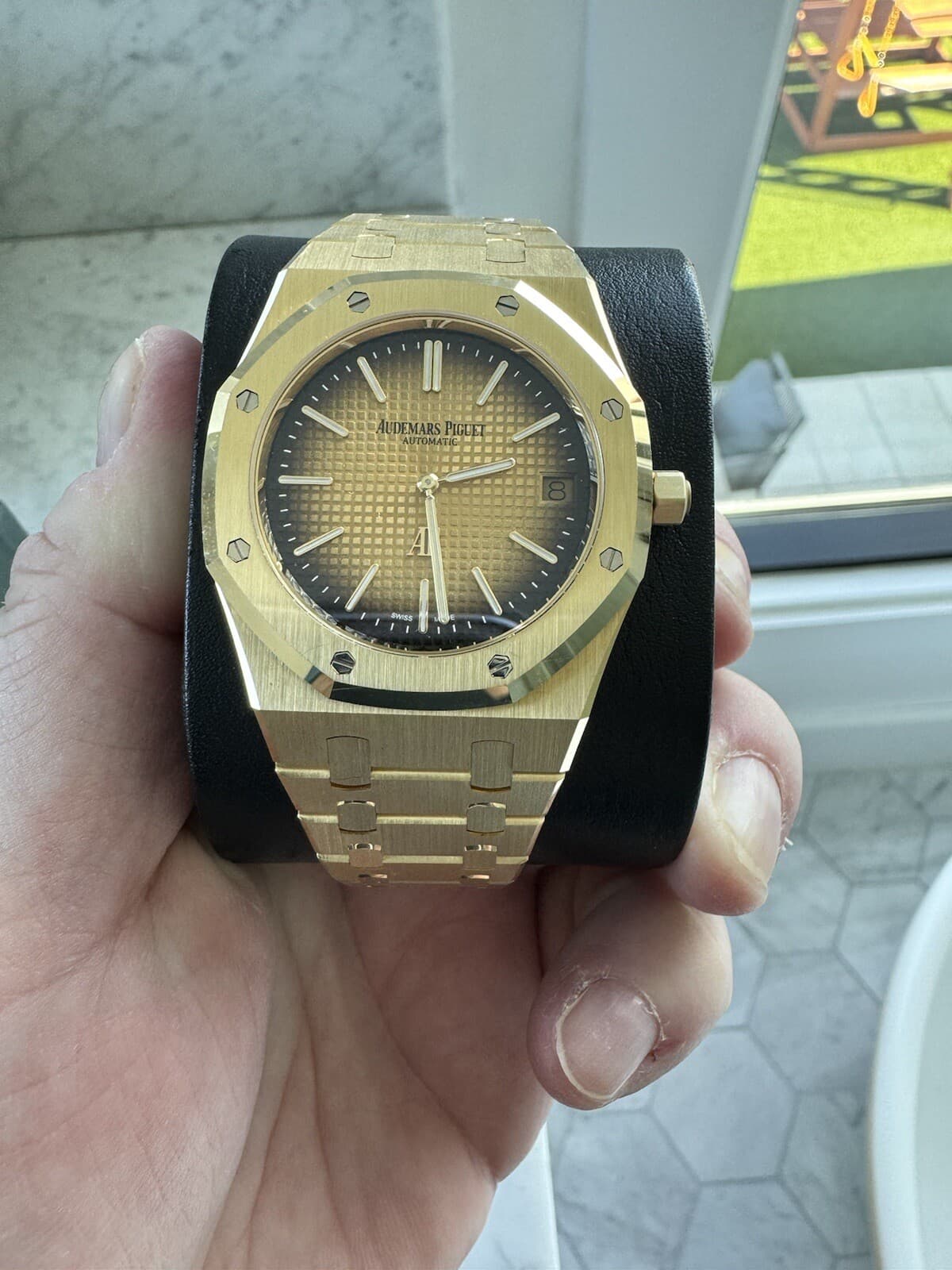 Audemars Piguet Royal Oak 16202BA.OO.1240BA.01 'Jumbo' '50th Anniversary' Ext...