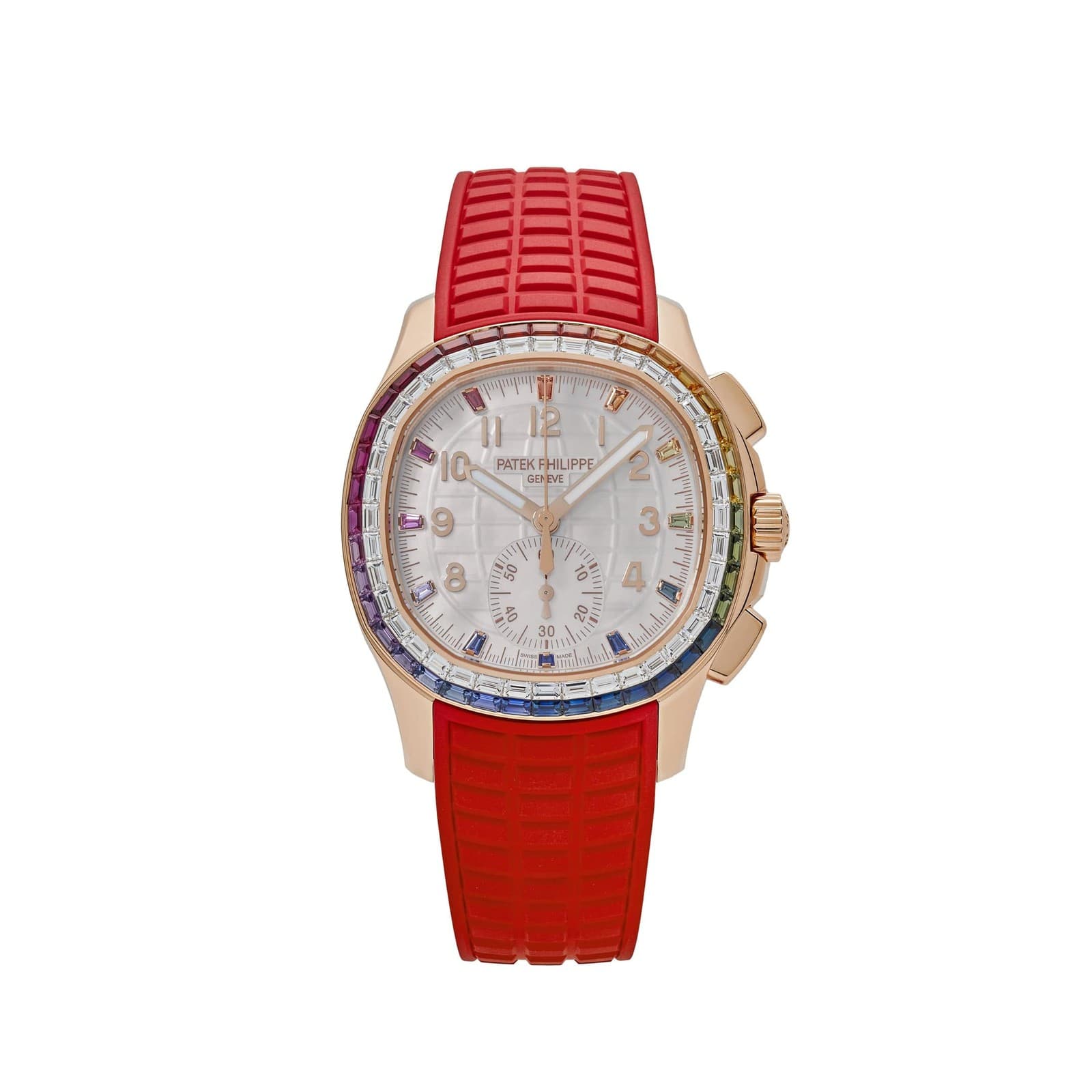 Patek Philippe Aquanaut Luce 7968/300R-001 Rose Gold 'Rainbow' Bezel Mother Of