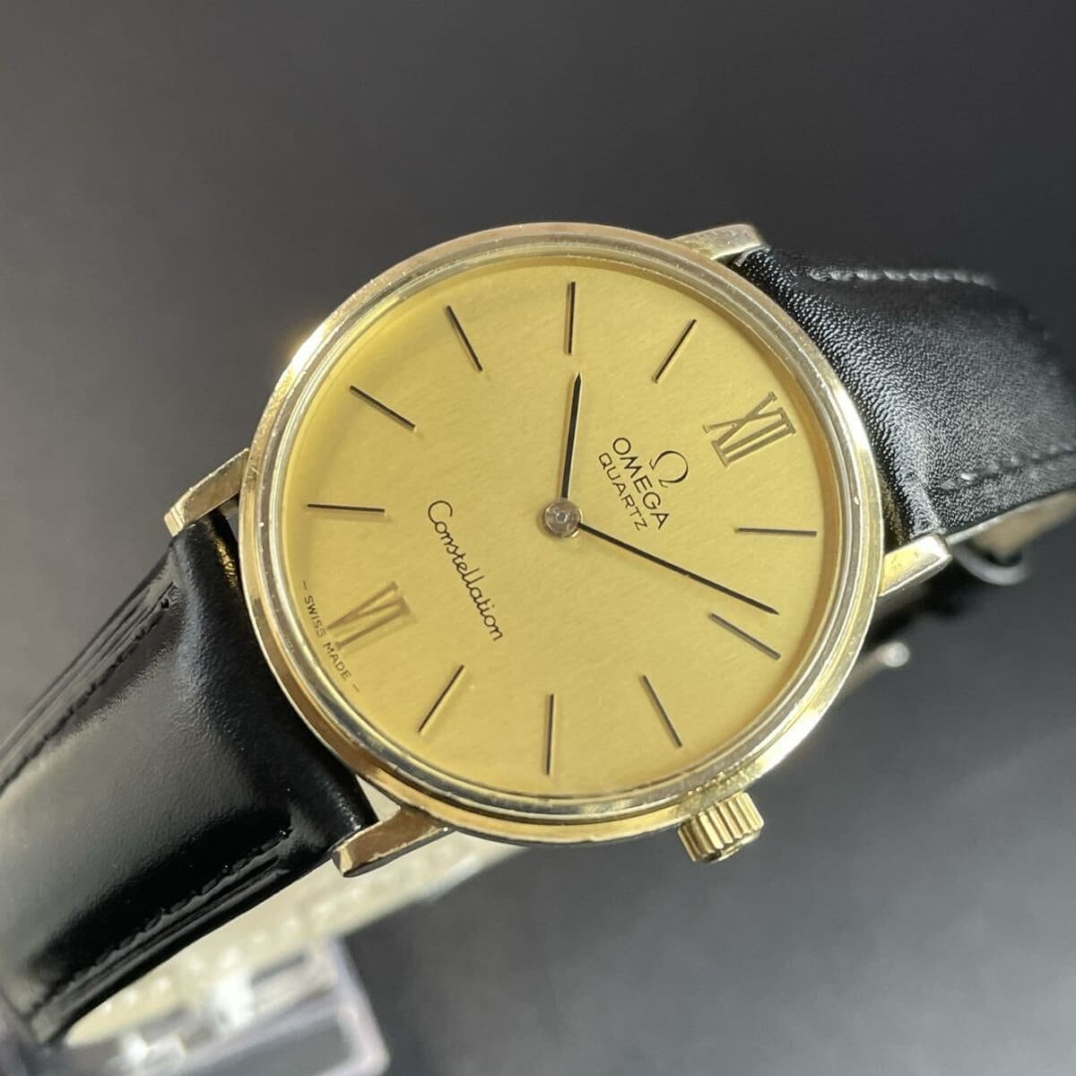 Omega Constellation Men’s Gold Watch Antique Quartz Used
