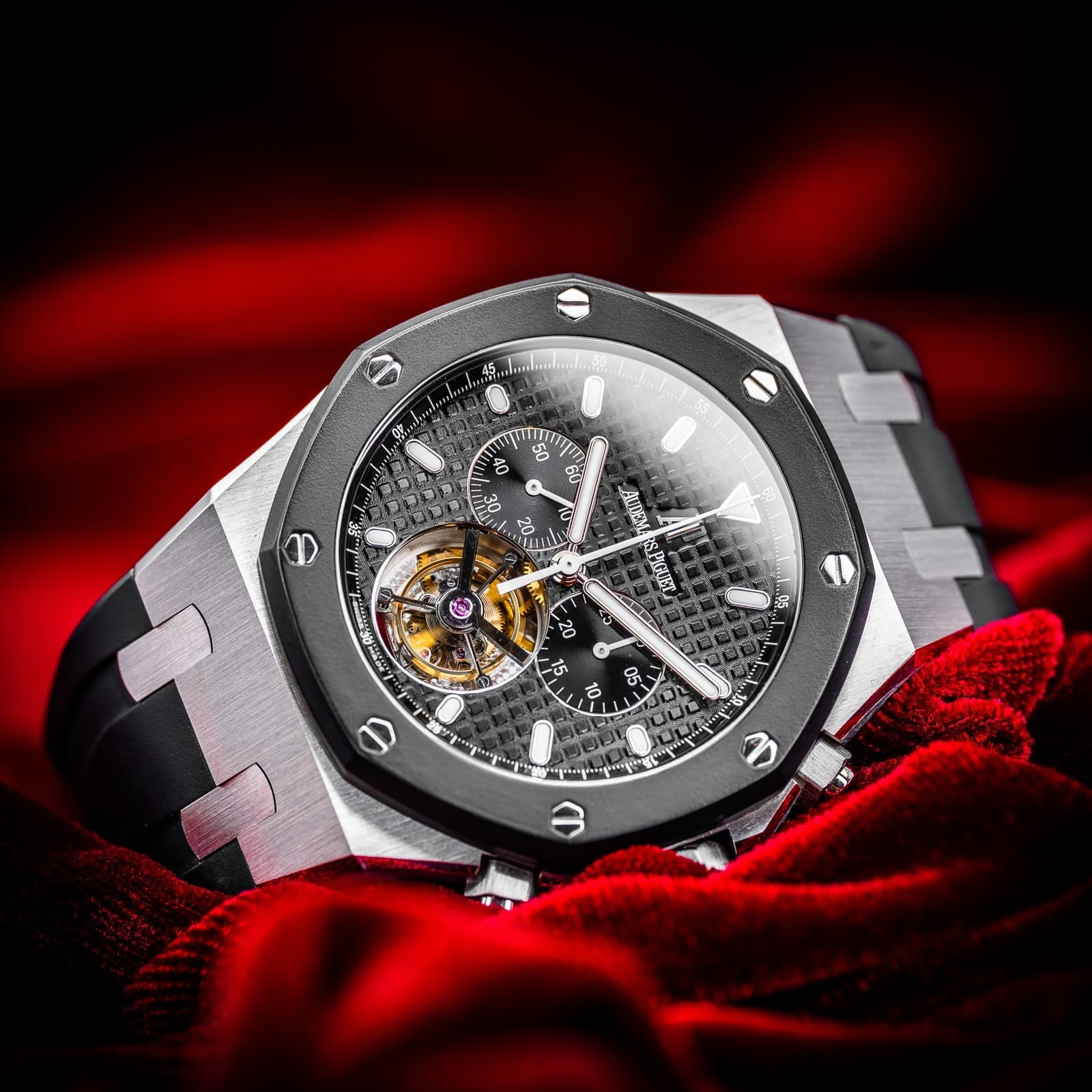 Audemars Piguet Royal Oak Tourbillon Chronograph 26377SK.OO.D002CA.01 Full Set