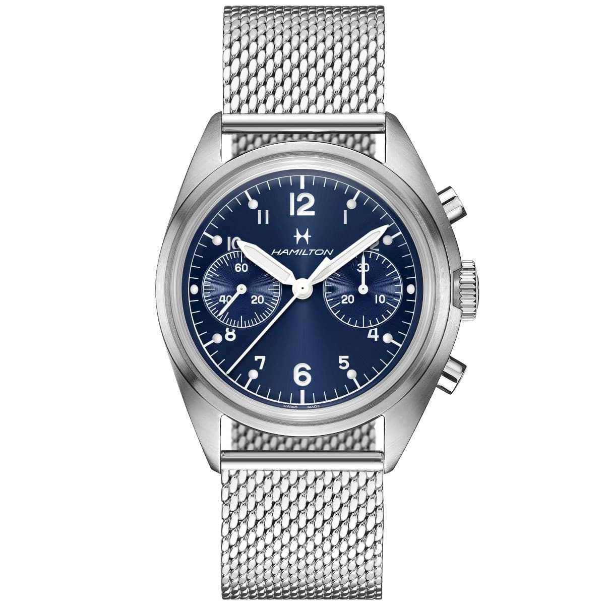 Unused HAMILTON Jazzmaster Viewmatic H76409140 Blue Men's Watch  in Box