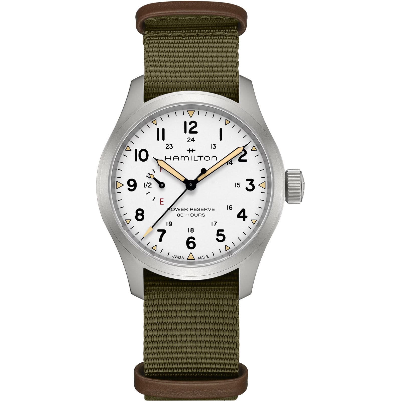 New Hamilton Khaki Field Mechanical 40 mm White Dial Men's Watch H69509910
