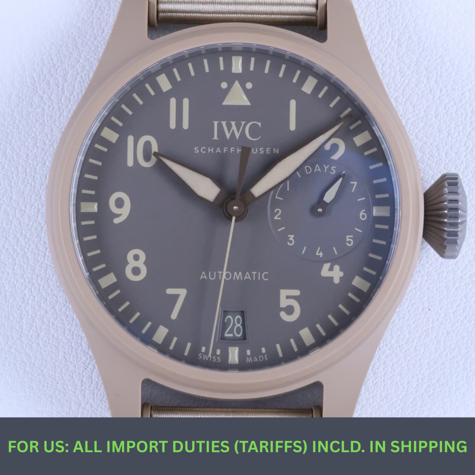 IWC Big Pilot's Watch Top Gun Edition Mojave Desert Ceramic Auto IW5060-03 New