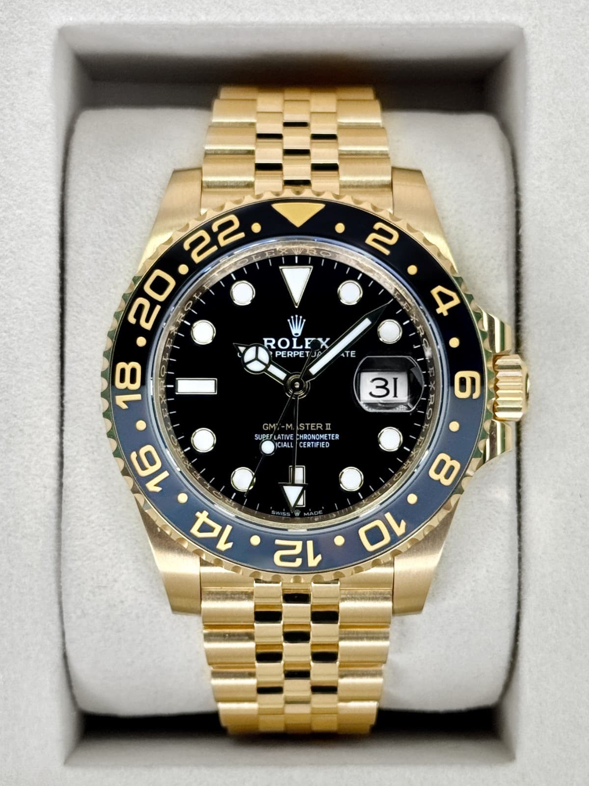 2026 Rolex GMT-Master II 40mm 126718GRNR Jubilee Black Dial