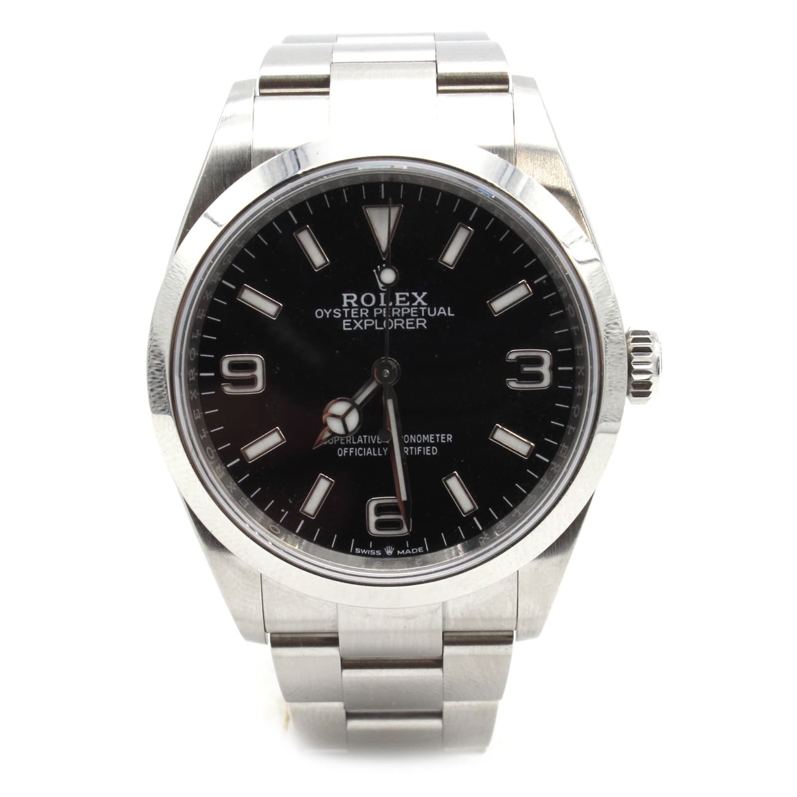 Rolex Explorer Black Dial Stainless Steel Men’s Watch 36mm