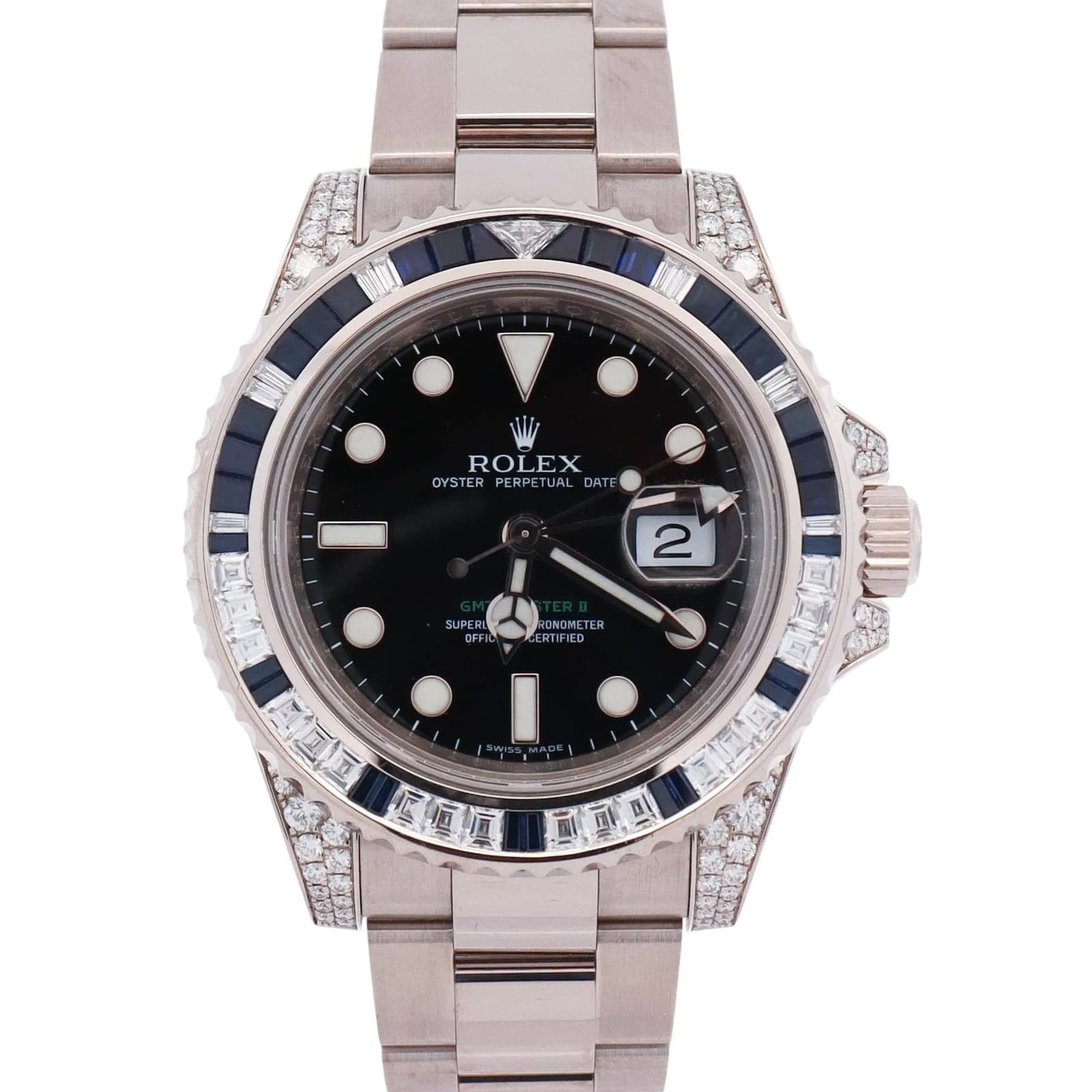 Rolex GMT Master II 40mm Black Dial Watch Ref# 116759SA