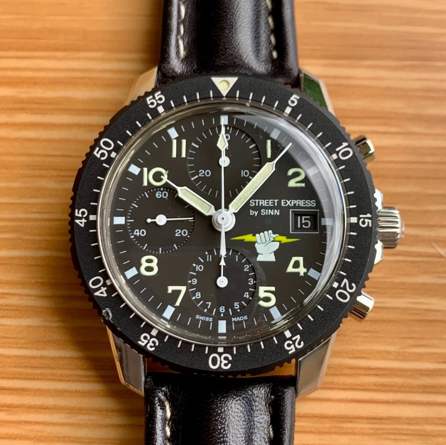Sinn 103ST "Street Express" Automatic Chronograph Stainless Steel Wristwatch