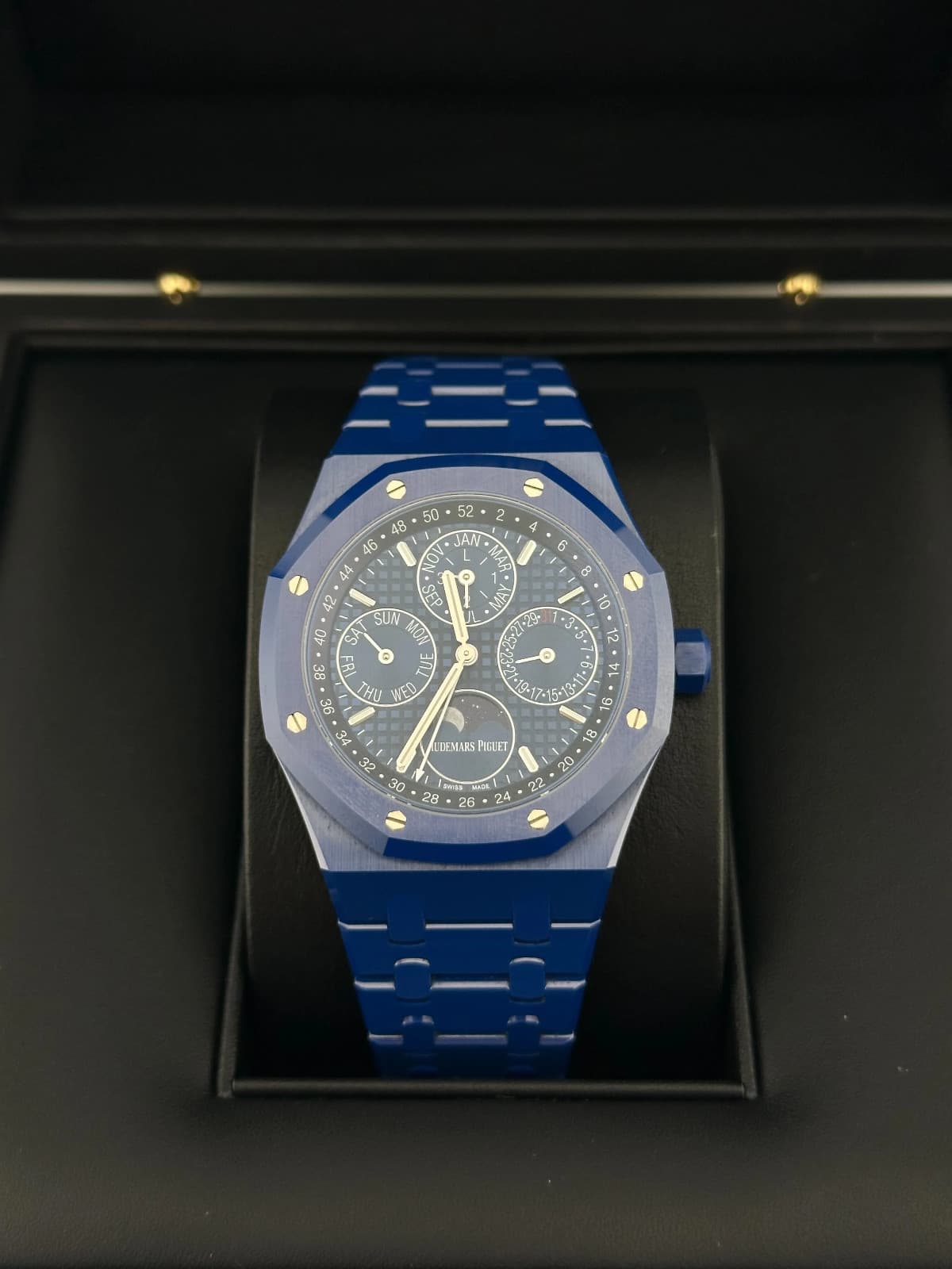 AP Royal Oak Perpetual Calendar Blue Ceramic 26579CS.OO.1225CS.01 Blue Dial Moon