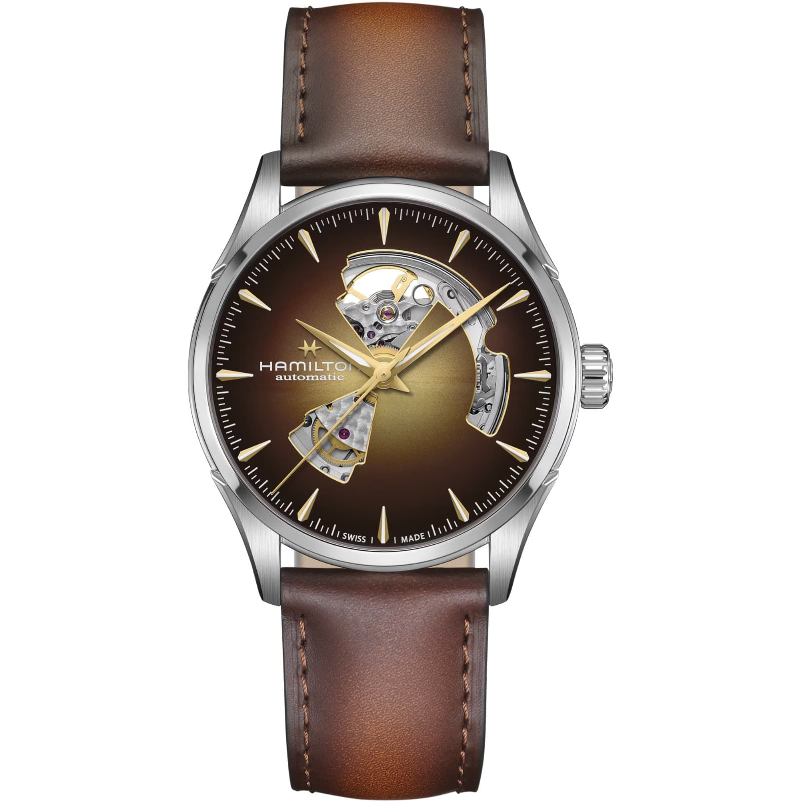 [Authorized Dealer] Hamilton Jazzmaster Open Heart Auto 42 mm Watch (H32705501)