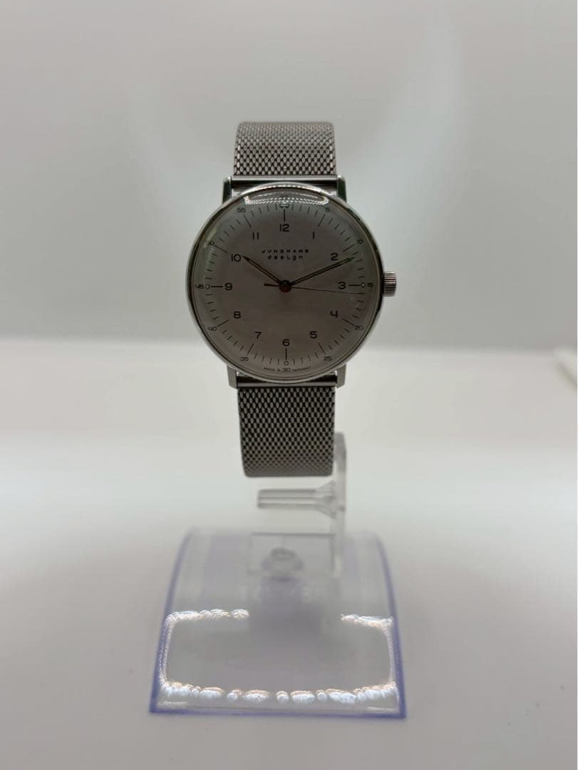 JUNGHANS MAX BILL 027/3701 Hand-Wind Watch Mesh Band