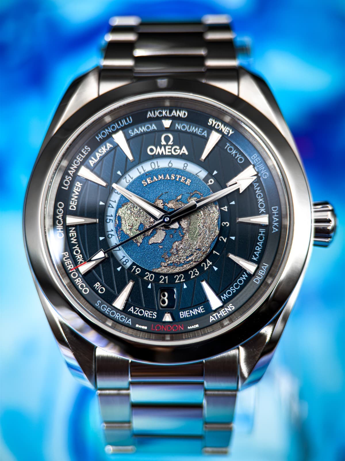 2025 Omega Seamaster Aqua Terra Worldtimer Mint Full Set 220.10.43.22.03.001