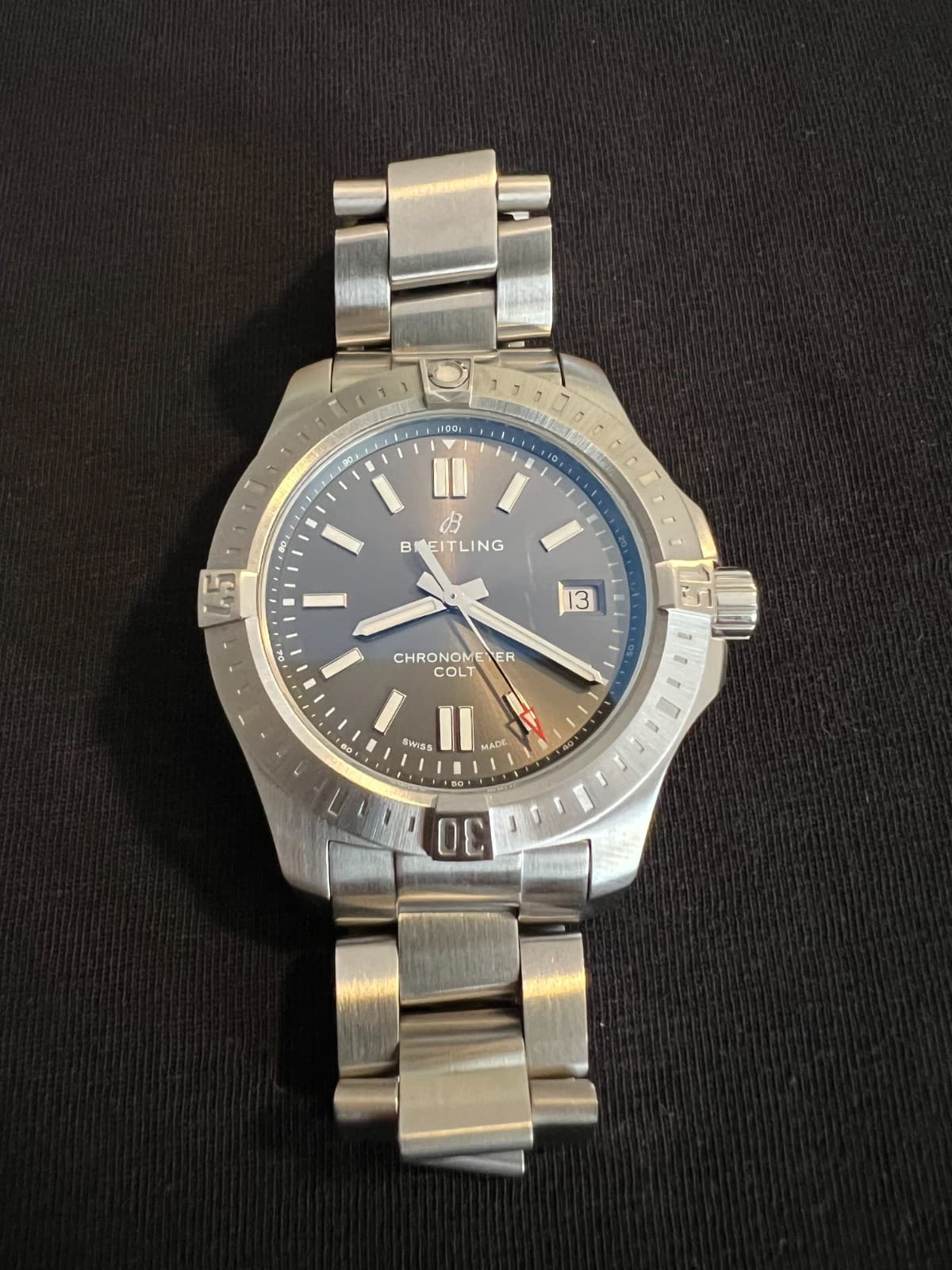 Breitling Colt 41 Automatic A17313101F1A1 Gray Dial, Steel Bracelet, Box & Card