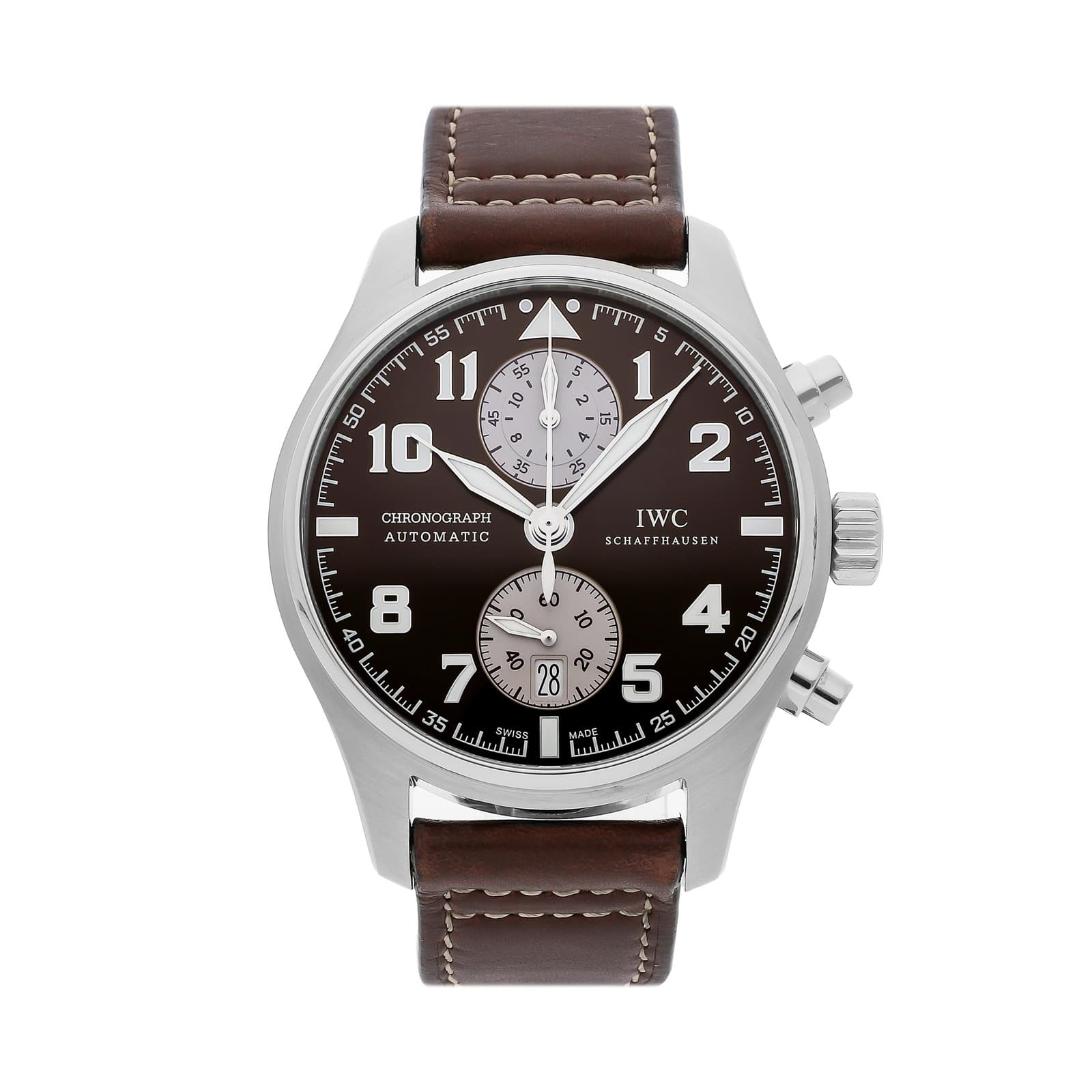 IWC Pilot's Watch Antoine de Saint Exupery Steel Auto 43mm Brown Dial IW3878-06