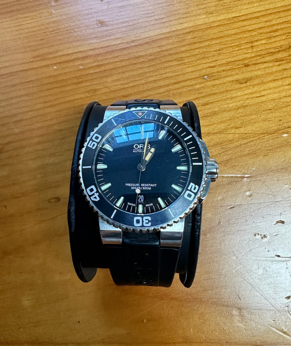 Oris Aquis Blue Men's Watch - 01 733 7730 4135-07 4 24 64EB