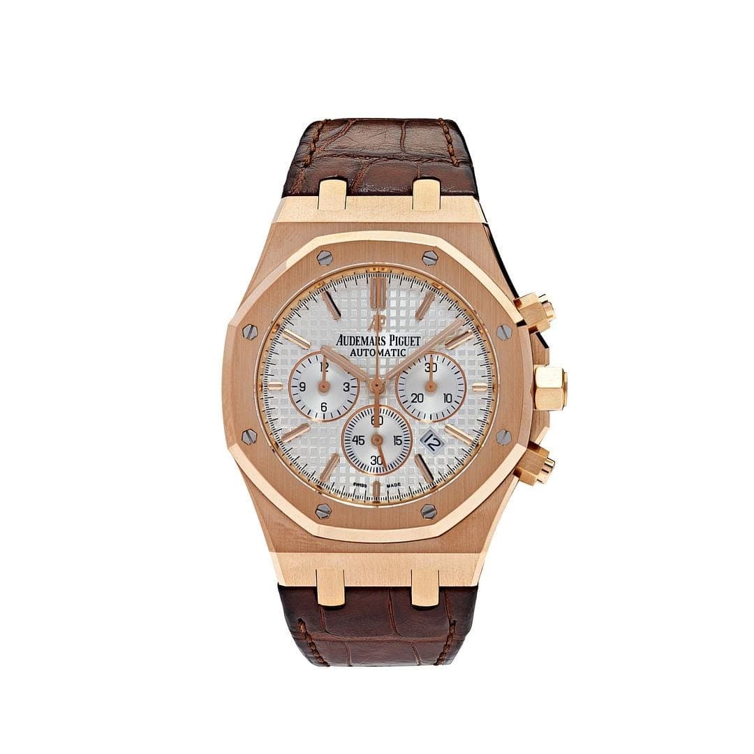 Audemars Piguet Royal Oak 26320OR.OO.D088CR.01 Chronograph Rose Gold Silver