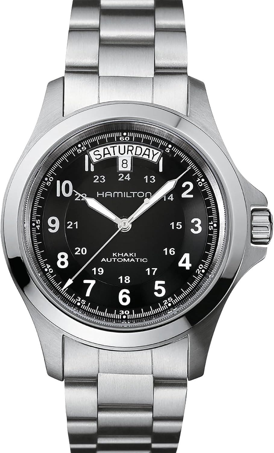 New Hamilton H64455133 Mens Watch 40mm Analog Black Dial Japan