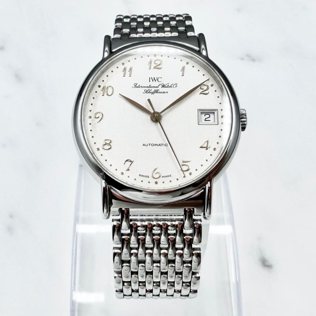IWC Portofino IW3513 Automatic Cal 37521 Silver Dial Steel Bracelet Watch Japan