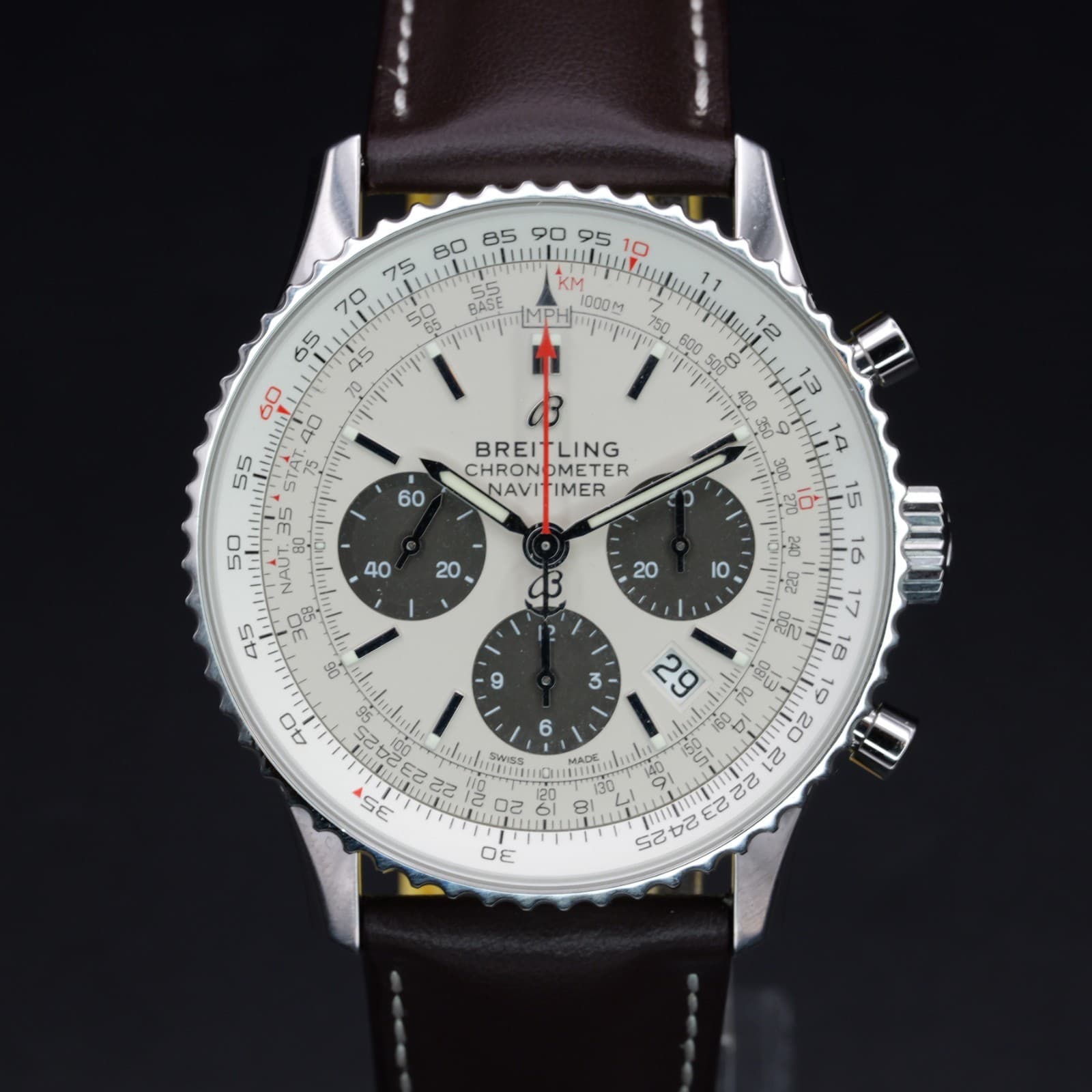 Breitling Navitimer B01 Chronograph AB0121211G1P1 Steel Full Set WARRANTY