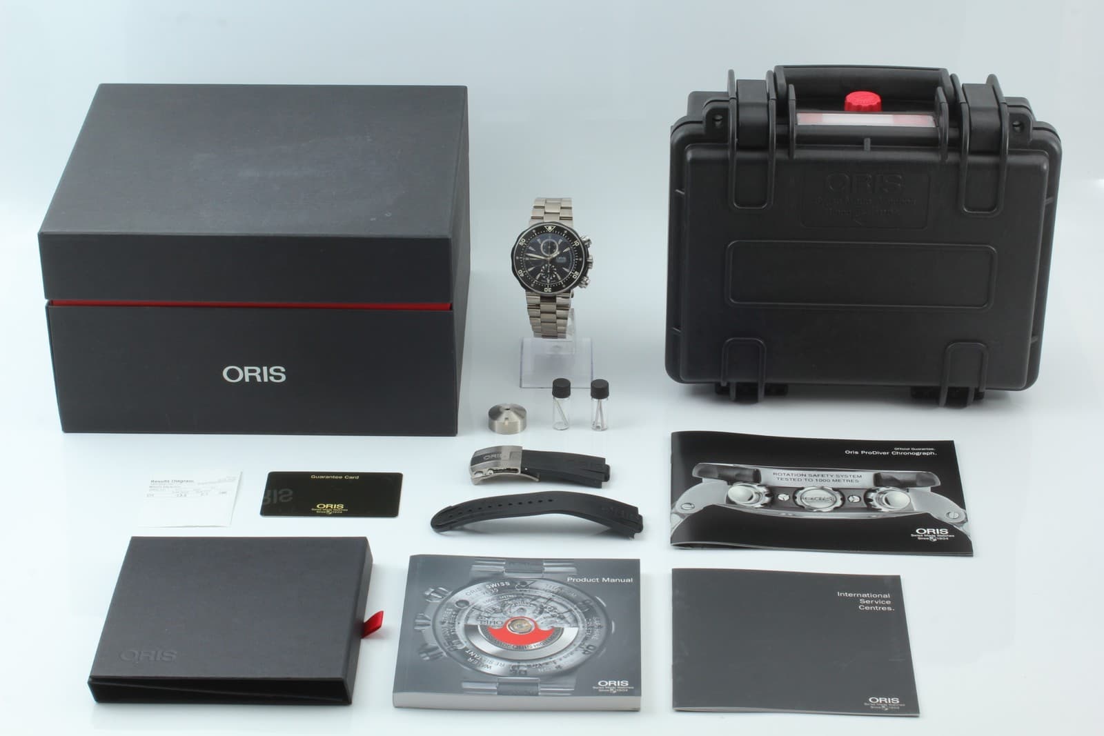 ORIS ProDiver Chronograph 7630-71 Black Date 51mm Automatic Men's Watch [w /Box]