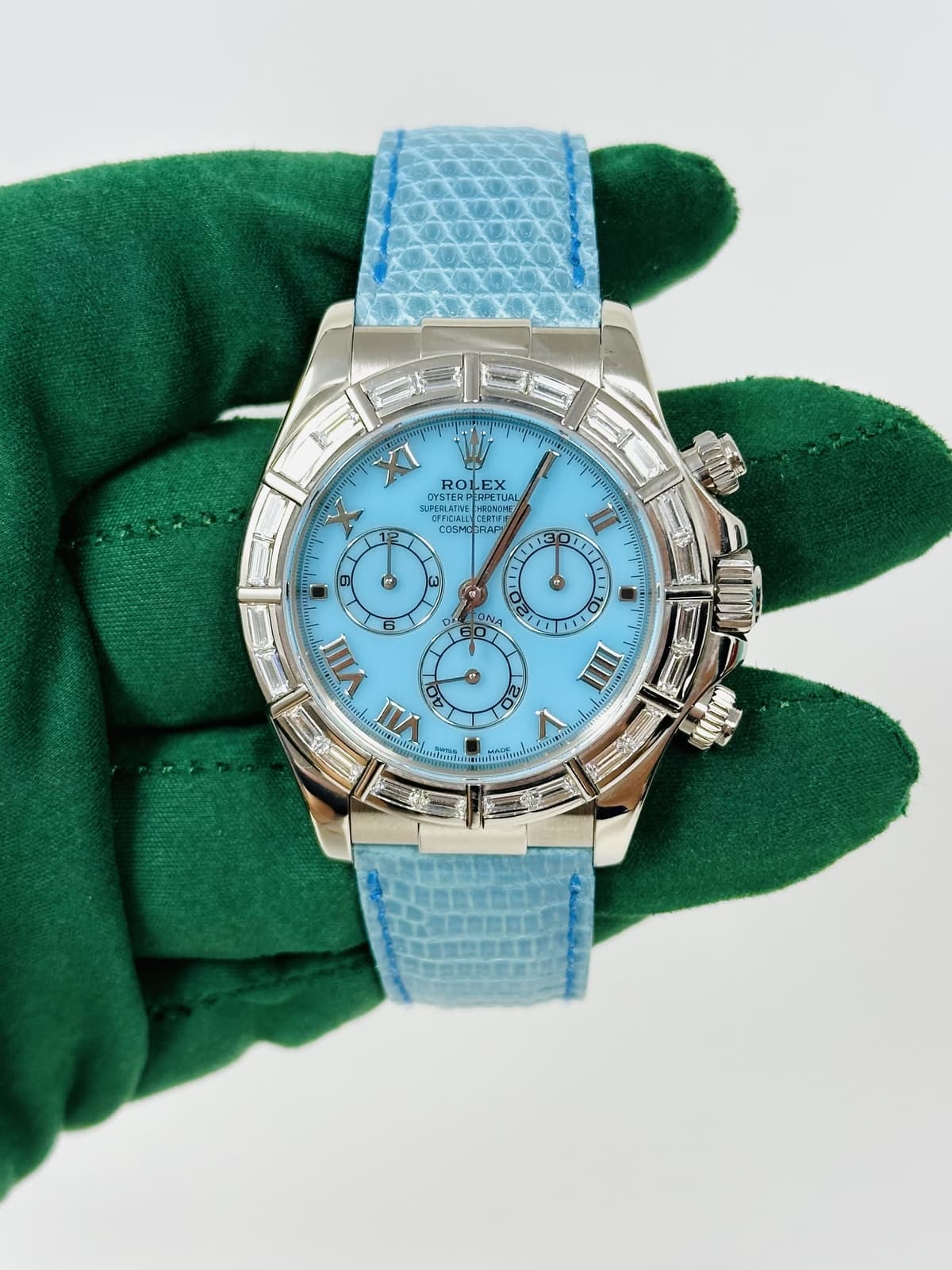 Rolex Daytona Beach Blue Factory Diamond Bezel 116589BR *Extremely Rare*