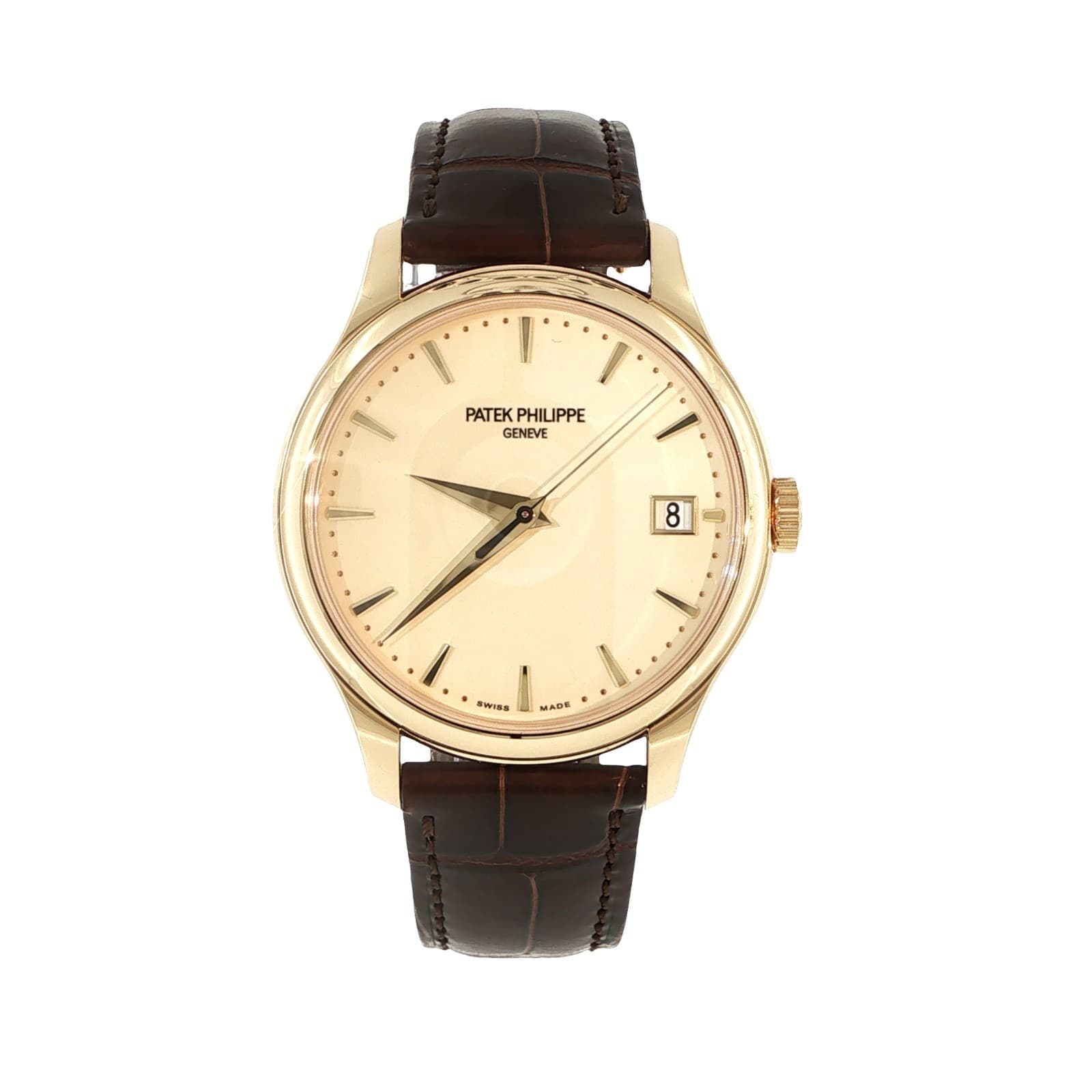 COMPLETE Patek Philippe Calatrava 5227J Ivory Dial 18K Yellow Gold Mens
