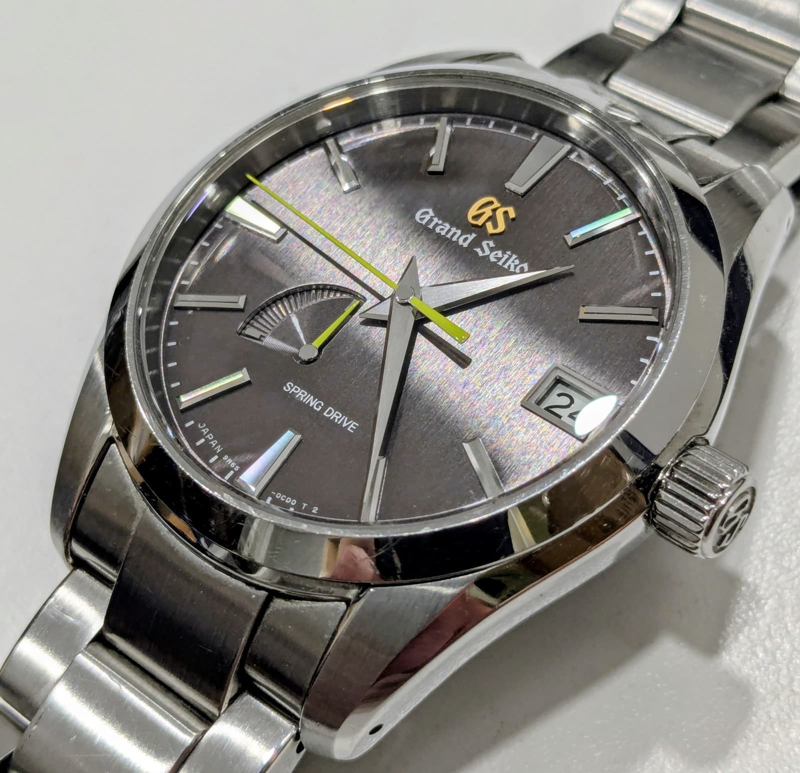 Grand Seiko Soko Shadow Spring Drive 39mm Mens Watch SBGA429