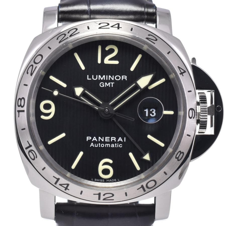 OFFICINE PANERAI Luminor GMT Black PAM00029 Stainless Steel Black Dial #AOHW1452