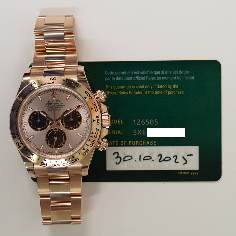 2025 Rolex Cosmograph Daytona, 126505, 40mm, Sundust Dial, Oyster Bracelet, B...