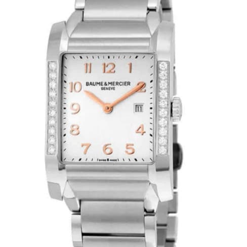 Baume & Mercier Women's Hampton Analog Display Quartz Silver Watch - MOA10023
