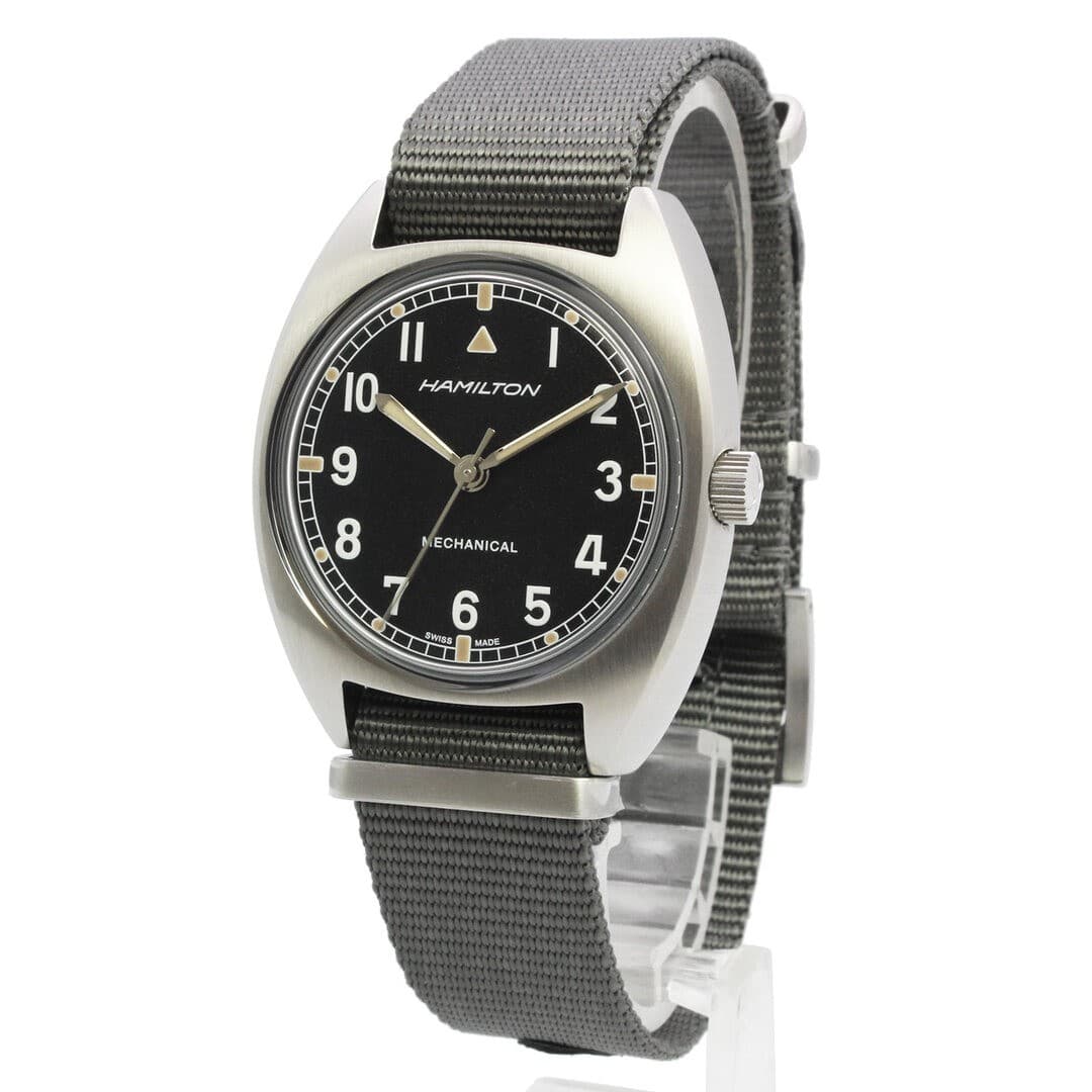 Hamilton H76419931 Khaki Aviation Pilot Pioneer Mechanical Manual Stainless Stee