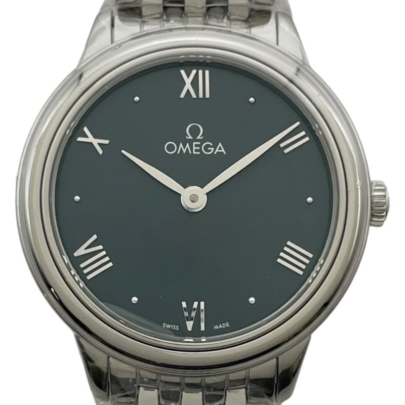 OMEGA 434.10.28.60.10.001 De Ville Prestige 27.5mm SS Gray Dial Quartz Ladies