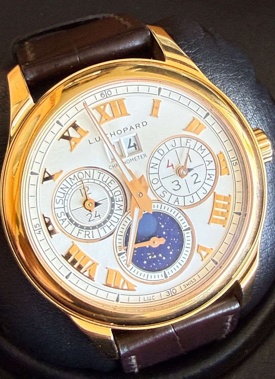 Chopard L.U.C. Lunar One 18K Rose Gold Perpetual Calendar 43mm 161927-5001