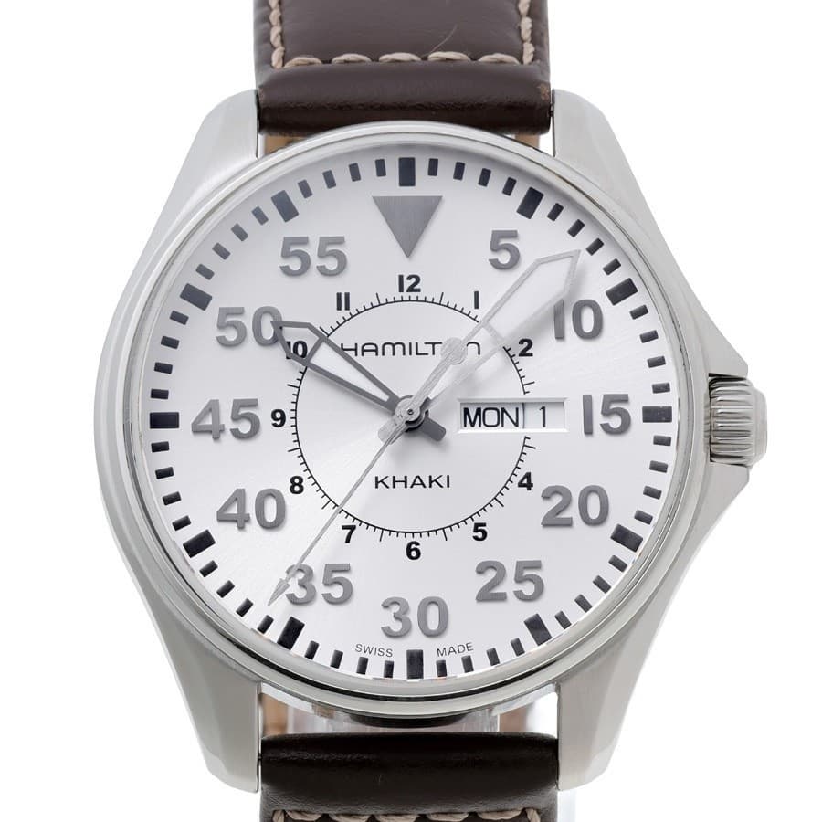 Hamilton Khaki Aviation Pilot Day-Date Quartz H64611555 Working
