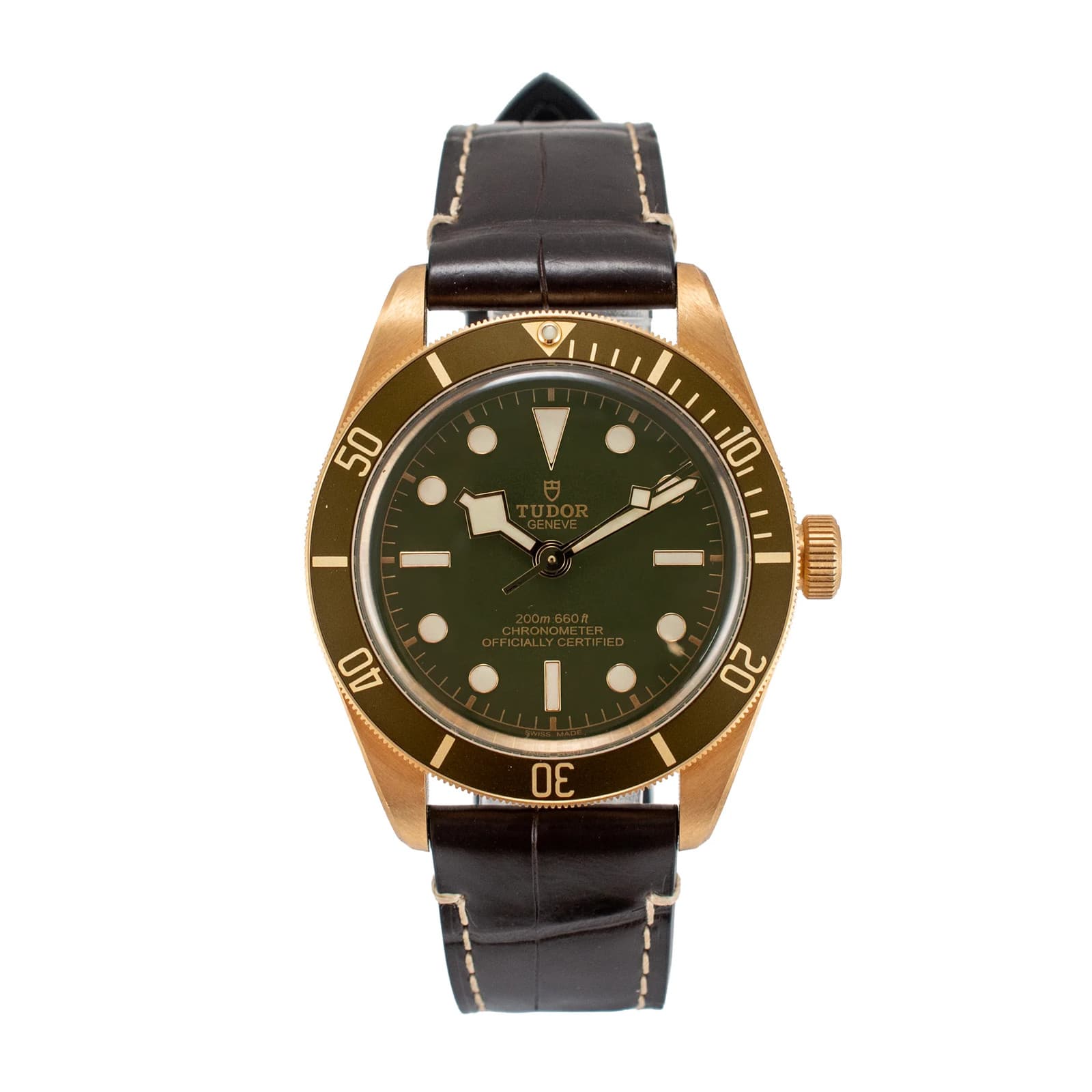 2024 Tudor Black Bay 58 39MM 79018V Green Dial & Bezel 18K Yellow Gold Watch